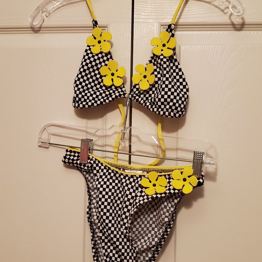 Cool Checkerboard Retro Style Bikini!!